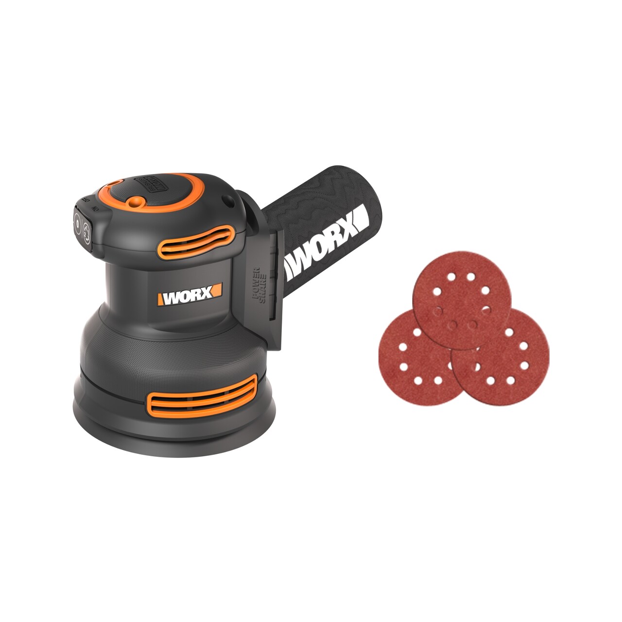 Worx WX823L.9 20V PowerShare Cordless Rotary Sander with Brushless Motor (Tool Only)